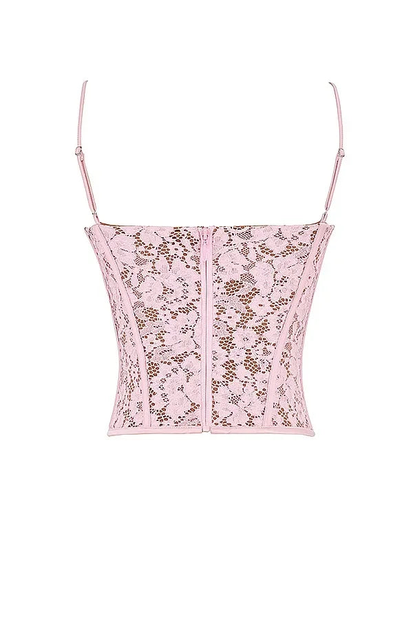 Women's Fashion Lace Spice Sling Vest Fishbone Top