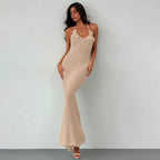 Women Knit Spaghetti Strap Sleeveless