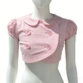 Cute Sweet Women’s Peter Pan Collar Maiden Shirt