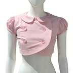 Cute Sweet Women’s Peter Pan Collar Maiden Shirt