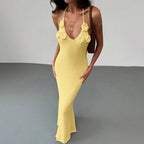 Women Knit Spaghetti Strap Sleeveless
