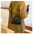 Elegant Womens Shoulder Crossbody With Pillow Accent Pu Leather Luxury Handbag