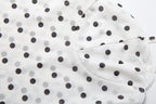 Polka Dot Sling Dress With Backless V Neck Sleek Sheath