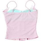 Sweet Romance Patchwork Lace Camisole With Soft Neckline