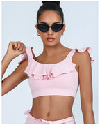 Yoga Gym Wear Woman Women's Chest-Wrapped Nude Feel Quick-Drying Beauty Back High Waist Vest Sports Workout