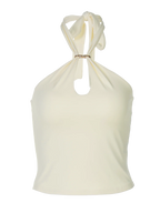 Halter Backless Bandage Crop Top
