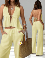 Halter Backless Sleeveless Outfit