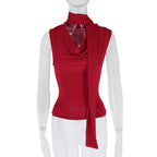Tank Top For Women V Neck Sleeveless Knit