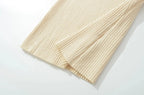 Knit Turn Down Collar Pullover For Women Slim Stretch Short Sleeve Top