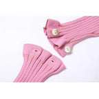Irregular Pink Cardigan With Removable Layer For Women Soft Knit Top Modern
