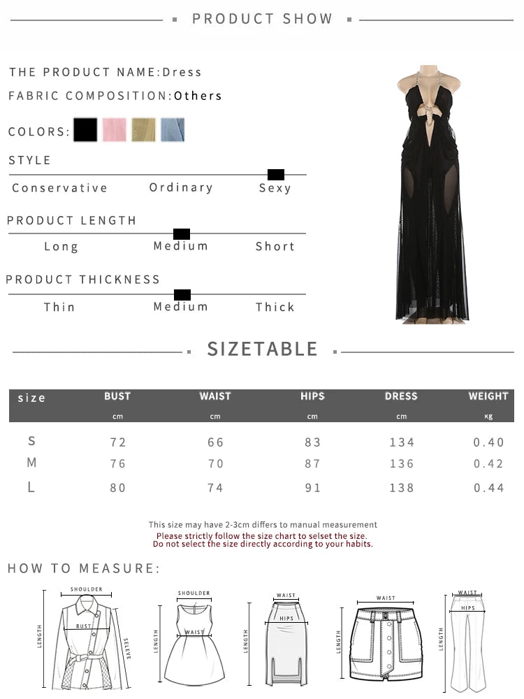 Sheer Halter Gown With Chain Detailing Backless Sleeveless