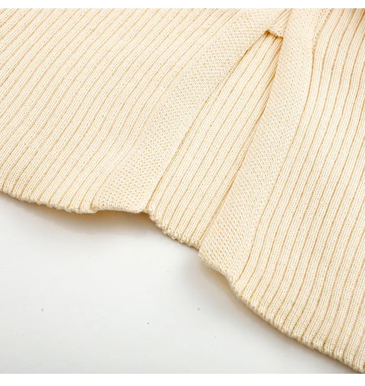 Apricot Knit Tee With Vintage Nineties Aesthetic Long Sleeve Striped Top For Cozy Layering