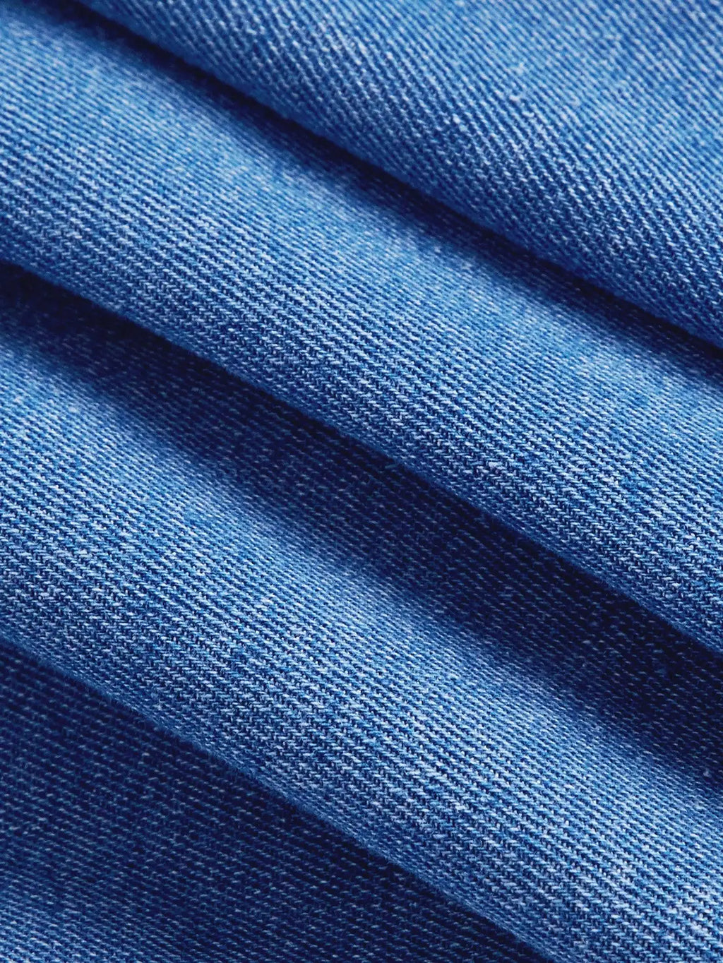 Vintage Denim Fishbone Dress With Thin Straps And High Rise A Line Flowy Hem