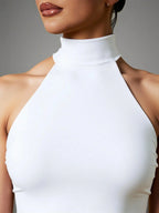 Women’s Halter Neck Backless Crop Top