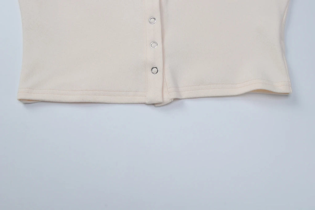 O-Neck Cardigan With Long Sleeves Slim Fit