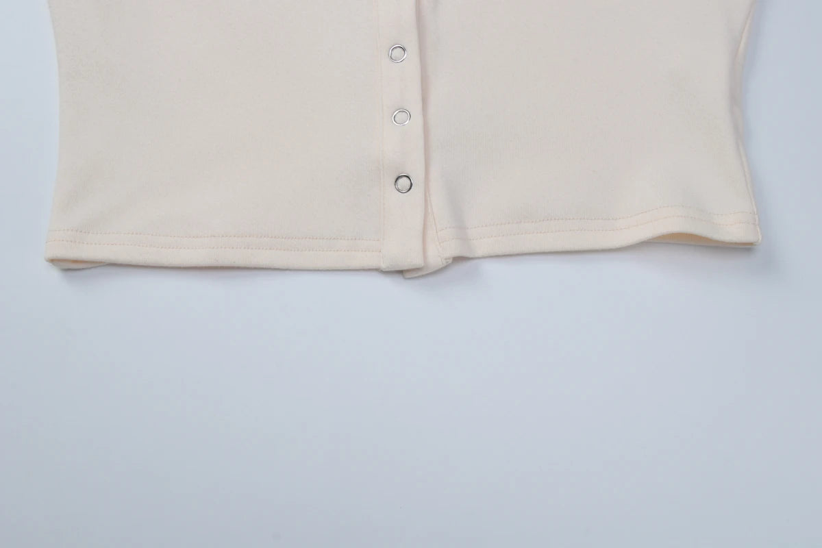 O-Neck Cardigan With Long Sleeves Slim Fit