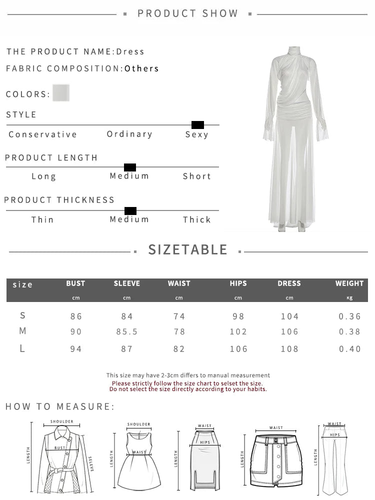 Sheer 2-Piece Turtleneck Crop Top & Skirt Set