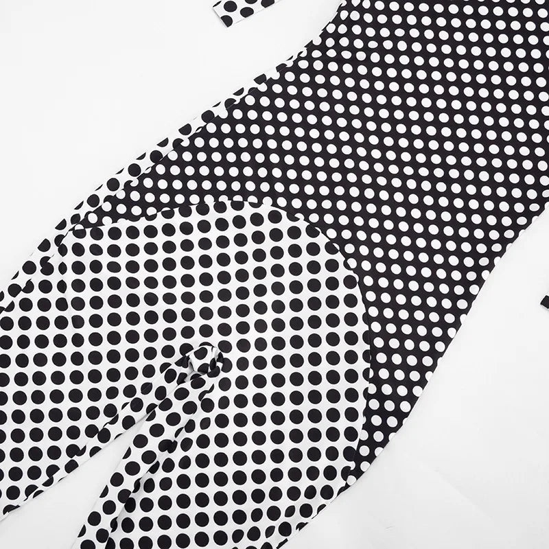 Polka Dot Halter Romper For Women Backless Sleeveless Slim Fit