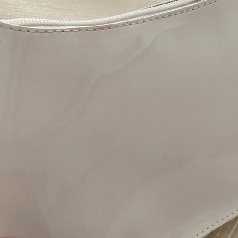 Retro Solid PU Leather Shoulder Bag For Women Chic Casual Hobo