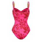 Ruffle Cutout One Piece Swimsuit With Skirt For Fresh Summer Beachwear Vibe