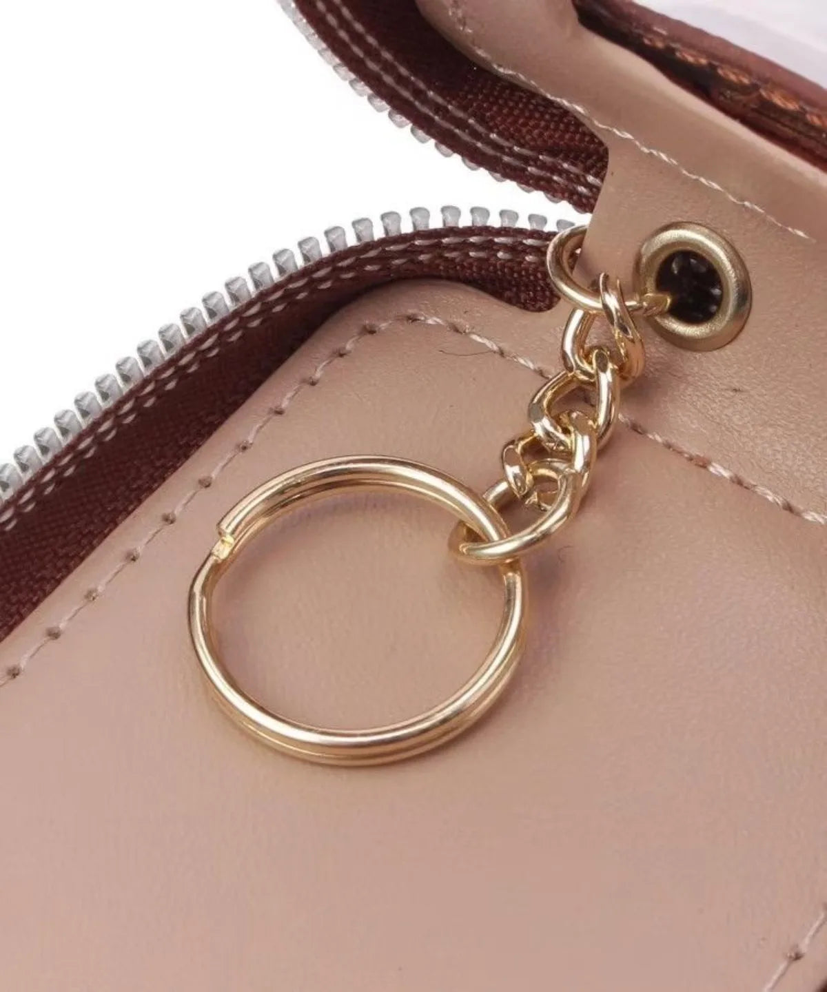 Playful Kawaii Mitty Plush Keychain Bag with Embroidered Fur Design and Large Capacity Organizer