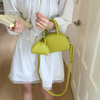 Mini PU Leather Crossbody Bag Set For Women With Short Handle Purses