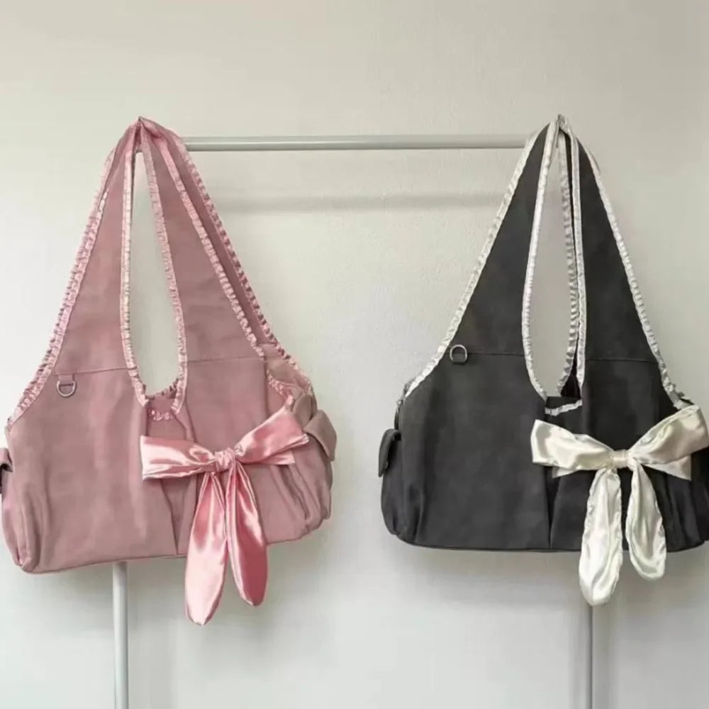 Vintage Fairy-core Bow Tote Bag