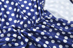 Dot Print Halter Top And Slim Leggings Set