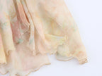 Boho Gradient Tiered Skirt With Ruffles Elegant Long Hippie Style