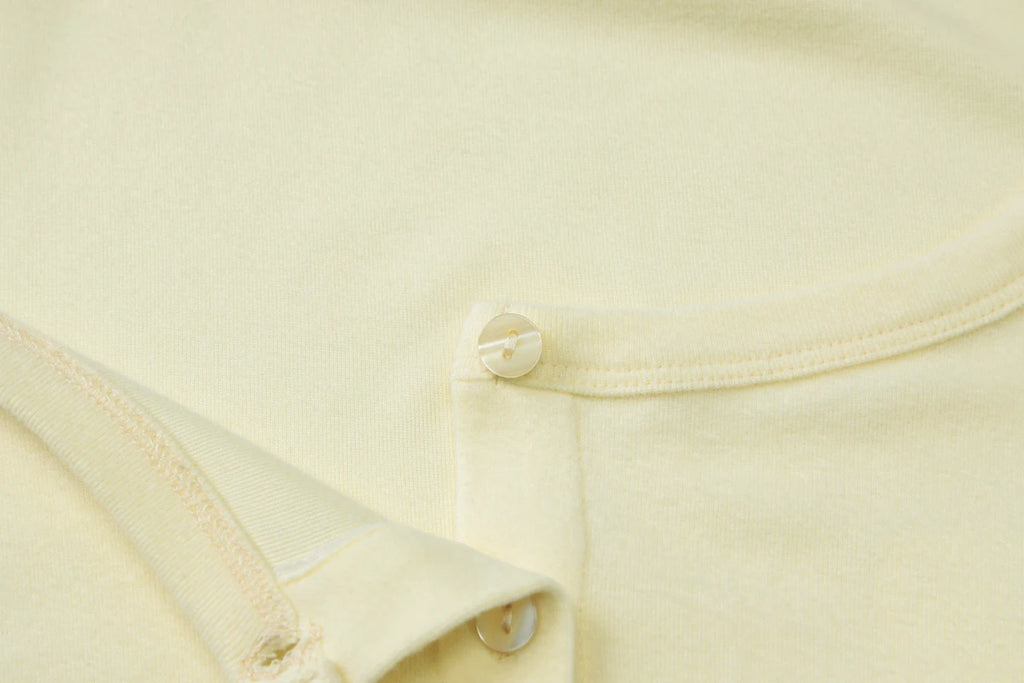 Square Collar Crop Top With Long Flare Sleeves And Button Details