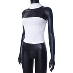 Strapless Cropped With Slim Fit Tube Halter Top