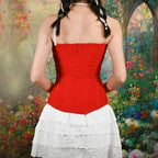 Corsets Women Sexy Sleeveless Breathable Mesh Zip Overbust Bustier Bodice