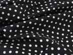 Black Polka Dot Summer Mini Dress With Bow Detail Sleeveless Slimming Waist