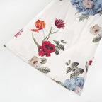 Floral Garden Maxi Dress With Round Neck Sleeveless Slim Fit Elegant Style