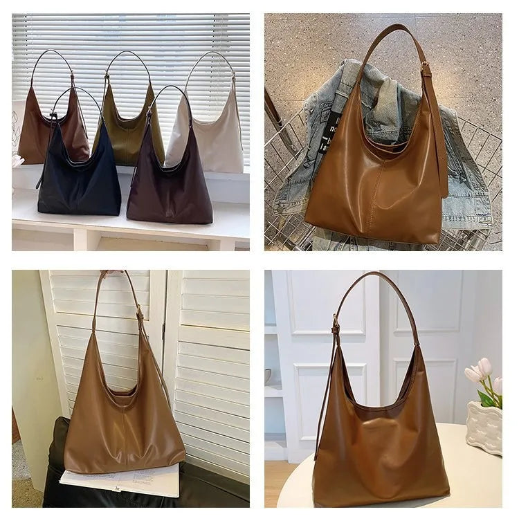 Women's Retro Simple Large Tote Bag