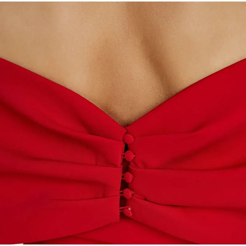Bow Strapless Mini Backless Bodycon Dress