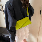 Emerald Green Flap Crossbody Bag For Women Small Shoulder Purse