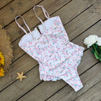 Bandage One Piece Swimsuit Women Swimwear Ruffle Bodysuit Monokini