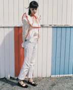 Soft Ruffle Blouse With Long Sleeves
