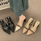 Closed Toe Buckle Sandals With Comfortable Chunky Heel
