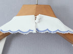 Backless Halter Embroidered White Dress For Women Elegant A Line Mini Dress