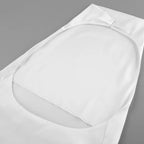Elegant White Satin Halter Backless Top Sleeveless