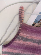 Striped Ribbed Knit Cami Top With Square Neck Sleeveless Rainbow Crop