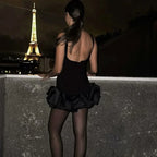 Backless Ruffle Mini Dress Sleeveless Bodycon Party Outfit