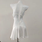 Dreamy Ice Silk With Lace Suspender Detail