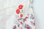 Women Fashion Sweet Floral Print Chic Halter Neck Cami Mini Y2K Embroidery Backless Dress