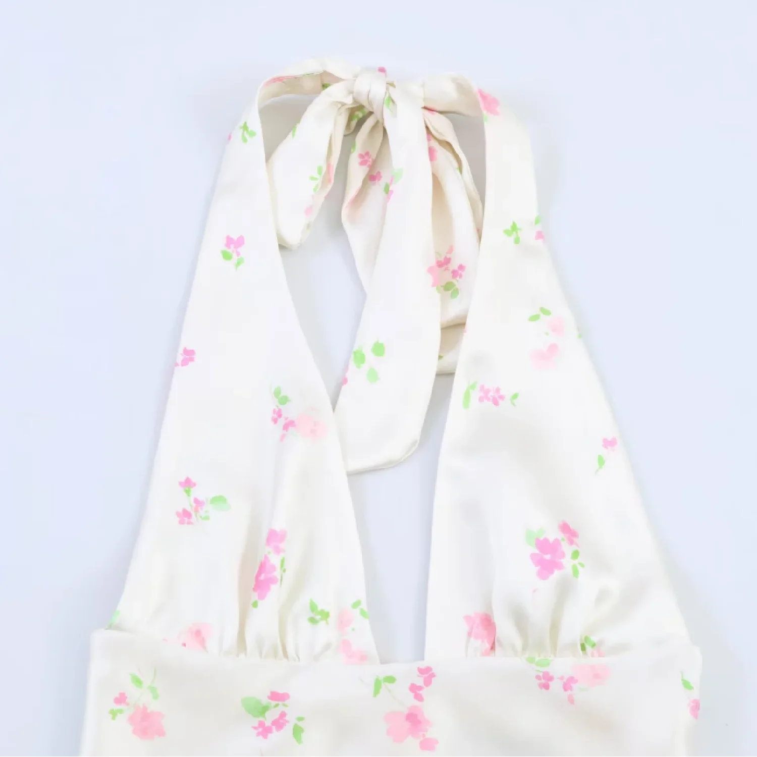 Airy Neck Collar Flowy A Line Dress With Printed Waist For Summer Elegance Light Dress