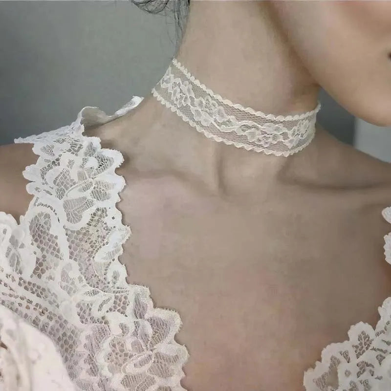 Midnight Mesh Choker Necklace With Crystal Accents For Elegant Night Out Mood And Subtle Glam