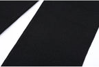 Diamond Buckle Knit Top With Elastic Fit Long Sleeve Pullover Round Neck For Women
