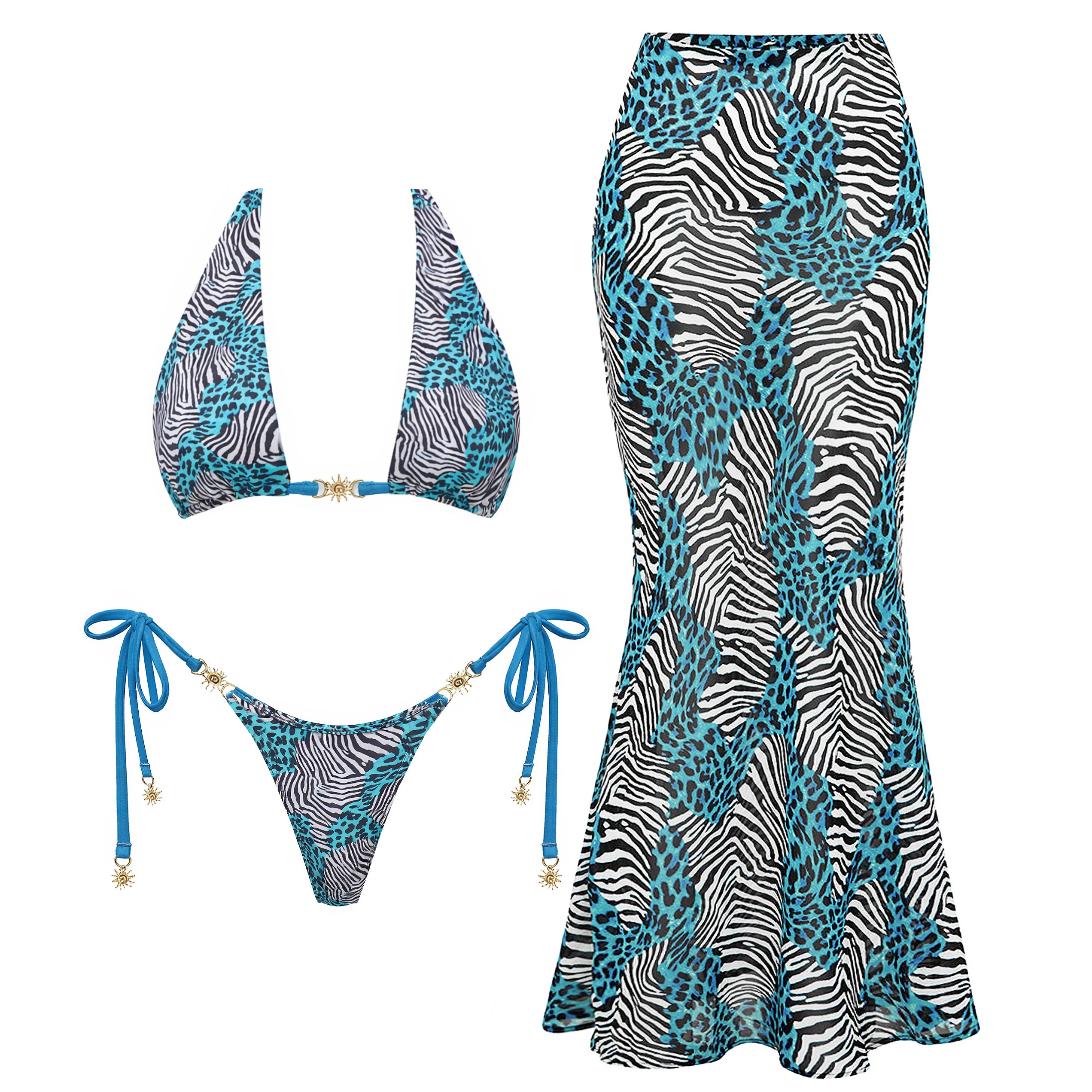 Sexy Women Bikini Set Chain Bathing Suit